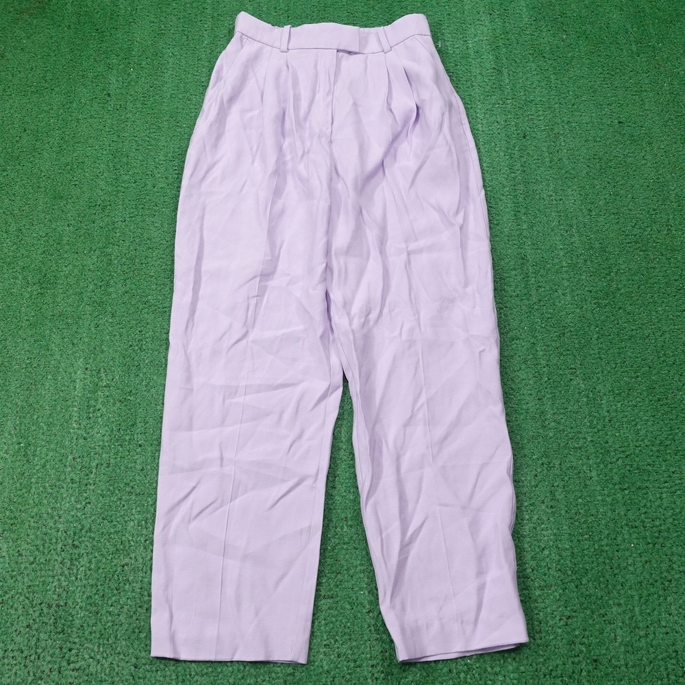 New! H&M Pleated‎ tapered ankle pants lightweight Womens size 4